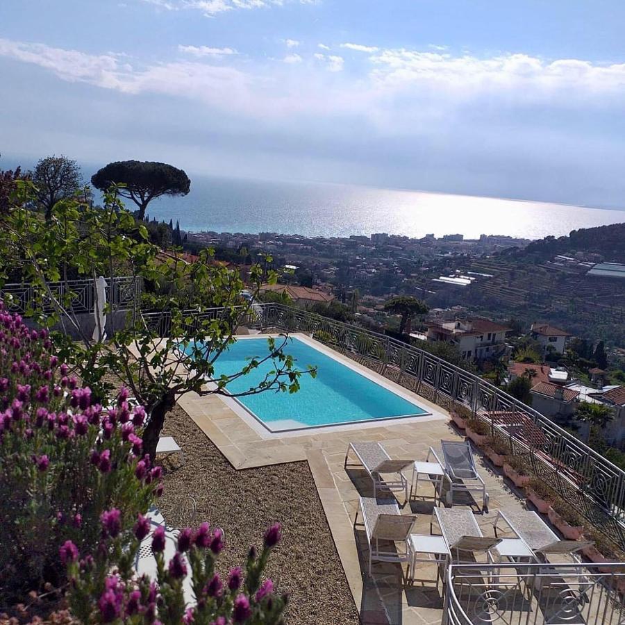 Villa Gaia - Luxury Villa, Pool & Wellness Rooms Bordighera Exterior foto