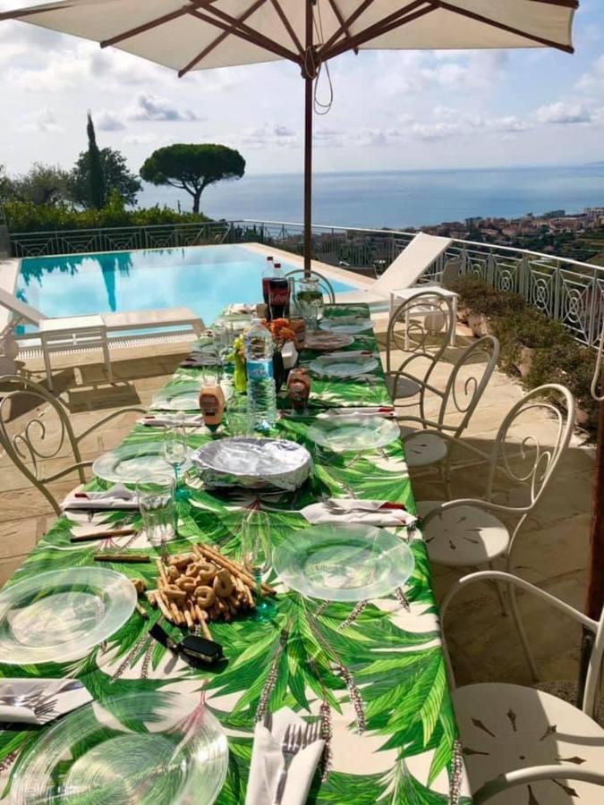 Villa Gaia - Luxury Villa, Pool & Wellness Rooms Bordighera Exterior foto
